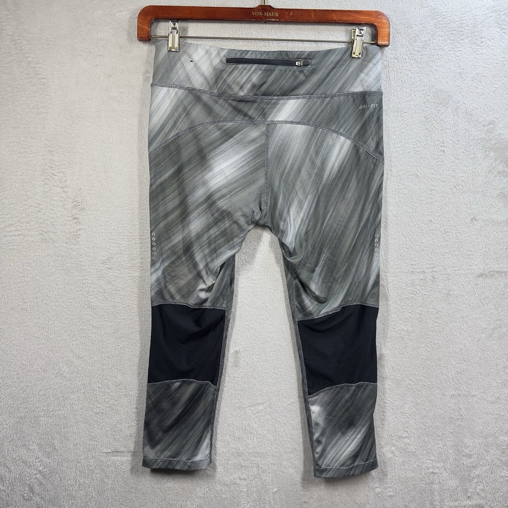 Nike Women's Power Printed Cropped Running Leggings‎ Size L 863714-010